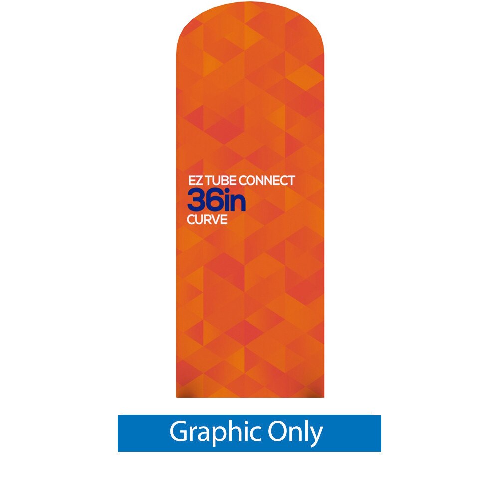 3 ft. EZ Tube® Connect Curved Top — Double Sided Graphic Only